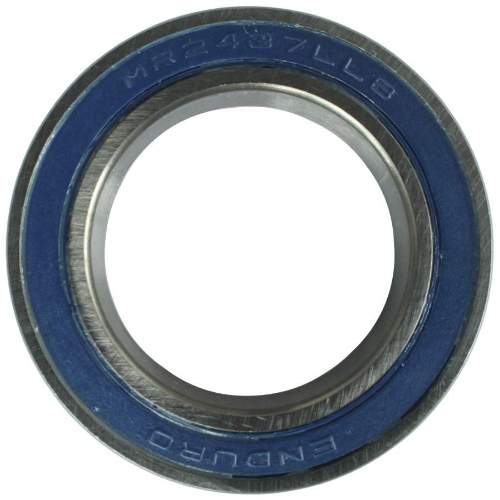 Ball Bearing MR2437 2RS, 24x37x7mm, ABEC-3,  Enduro BearingsSealed industrial bearing, 37x24mm, angular contact for 24mm crank axles:
Direct OEM replacement for most BB86/92, Trek BB90/95 and all Wheels Mfg 
PF30 and
BB30 bottom brackets with external cups.

Outer diameter: 37mm
Inner diameterr: 24mm
Thickness: 7mm
Load Capacity: 3229N
Sealing: two-sided
Packaging: 1 pc.