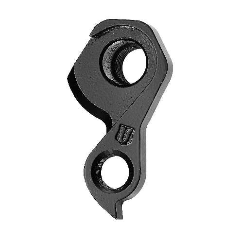 Dropout #0412All Union derailleur hangers are 100% identical to the original ones and come from the same frame manufacturer.Holes: 1-Hole
Position: Inside
Mount: M12x1.75 - M17x1.0
Distance: 31 mm
We suggest to order 2 Dropouts, so you have next time one in spare and have no waiting time.