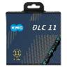 KMC DLC11 - schwarz/türkis, 11-fach Kette, 118 Glieder - für alle 11-fach Gruppen